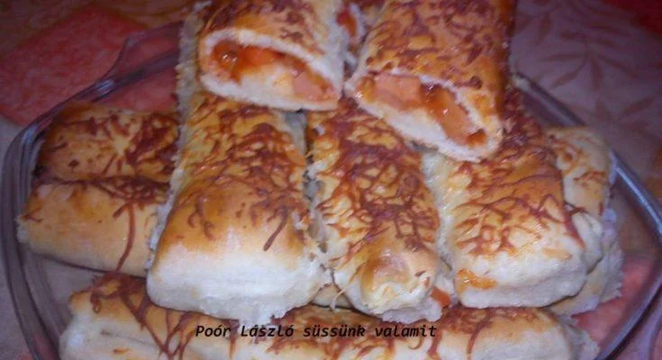Pizzás rúd frissen sütve