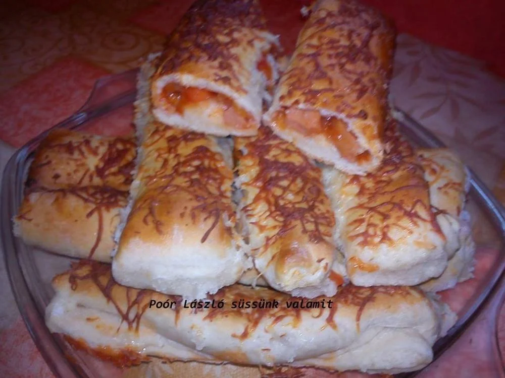 Pizzás rúd frissen sütve