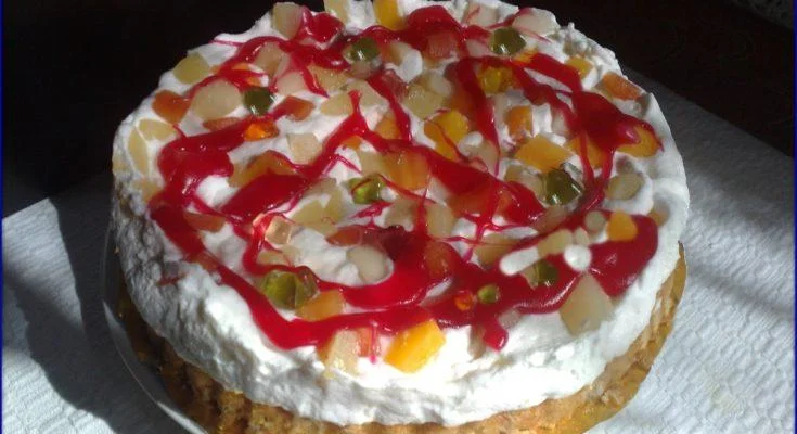 A kész gumimaci torta