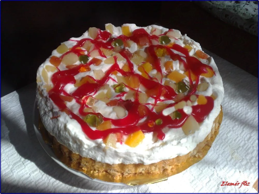 A kész gumimaci torta